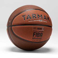 Basketbol Topu - 7 Numara - Kahverengi/Turuncu - BT500 Grip_0