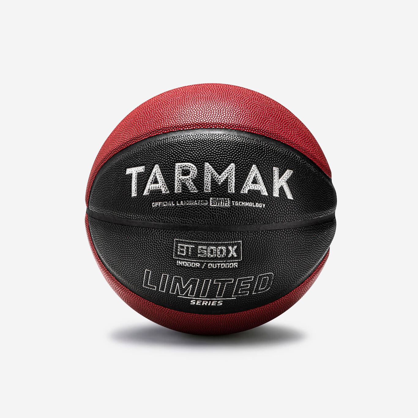 Adult Basketball BT500 Grip Ltd Size 7 - Red/Black Adult Basketball BT500 Grip Ltd Size 7 - Red/Black