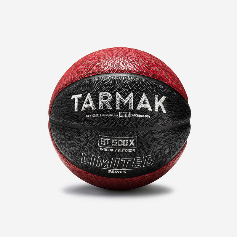 Basketbol Topu - 7 Numara - Kırmızı/Siyah - BT500 Grip LTD