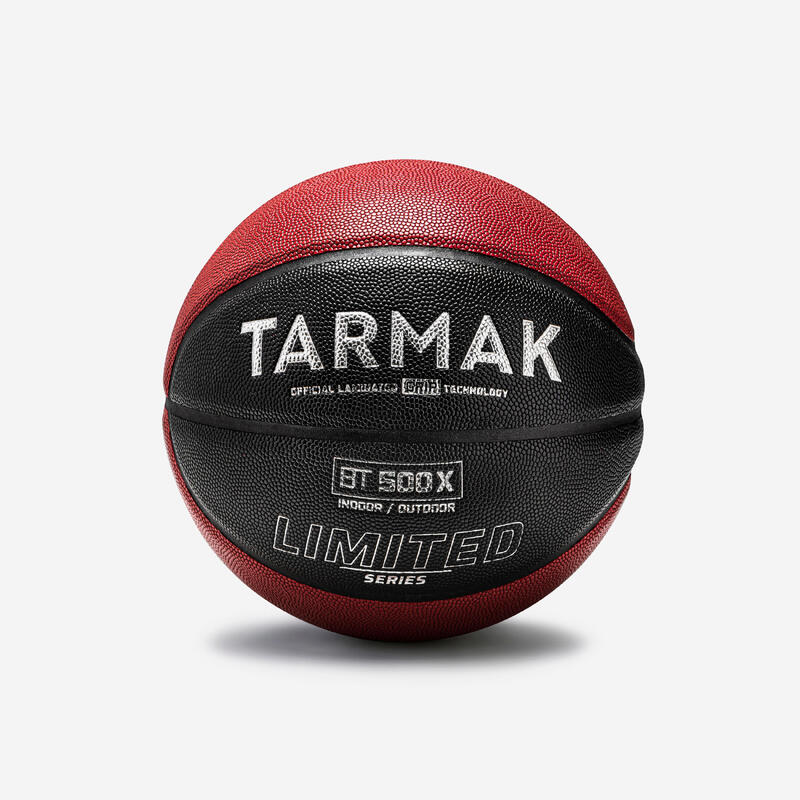 Bola de Basquetebol Adulto BT500 Grip Tamanho 7 Castanho/Laranja TARMAK ...