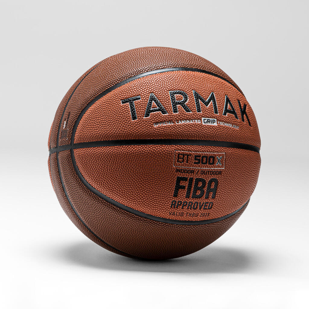 كرة سلة مقاس 6 معتمدة من FIBA - برتقالي/بني