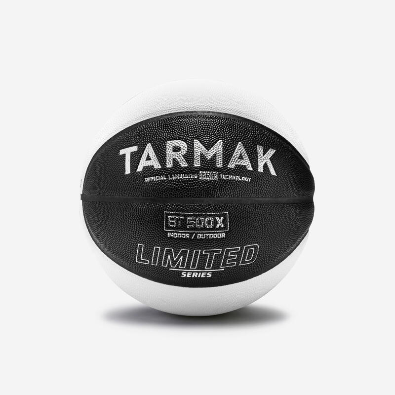 Ballon de Basket BT500 GRIP LTD Taille 7 - Noir Blanc