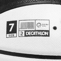 Crno-bela lopta za košarku BT500 GRIP LTD (vel. 7)