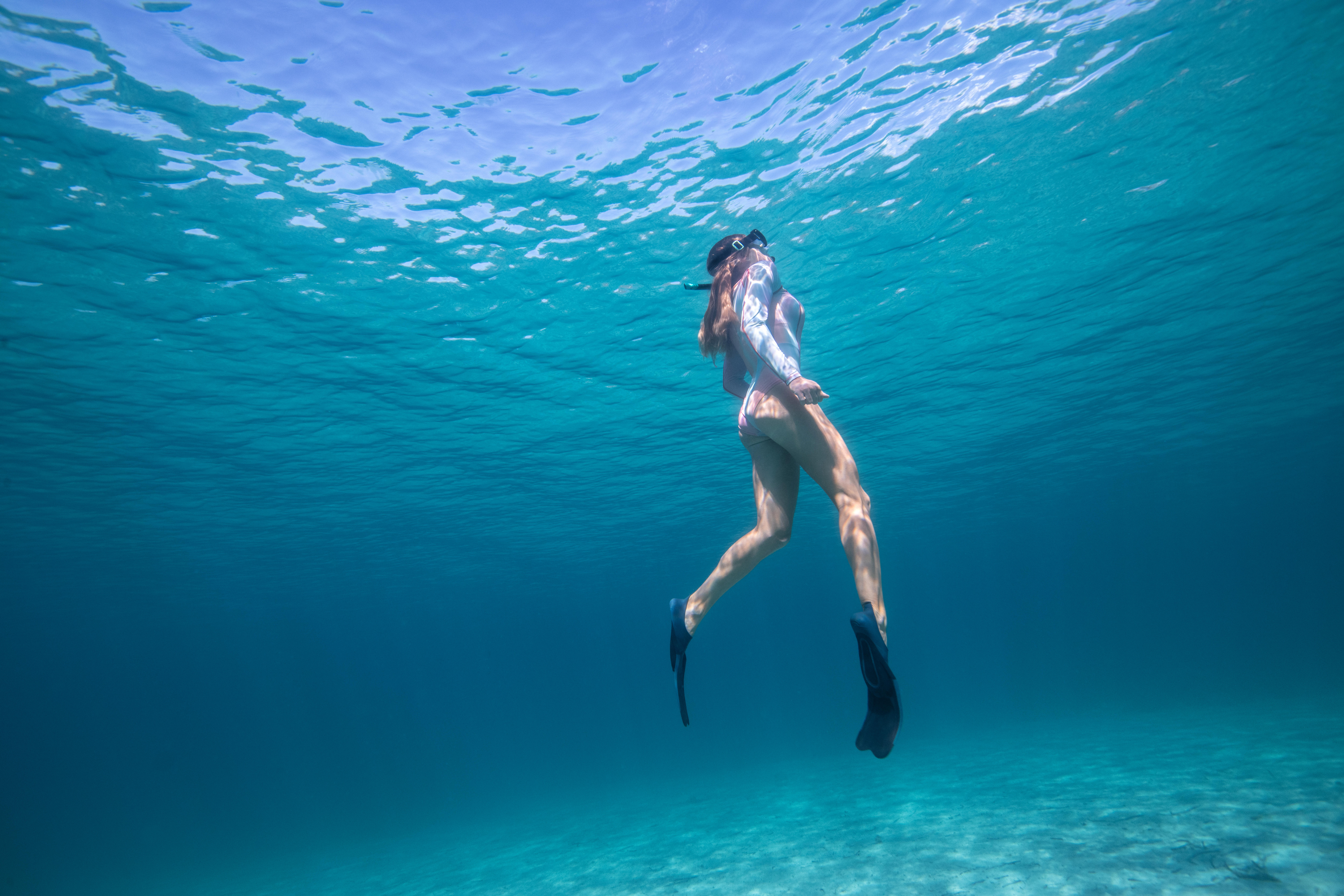 Snorkelling Set with Fins, Mask and Snorkel 100 - SUBEA