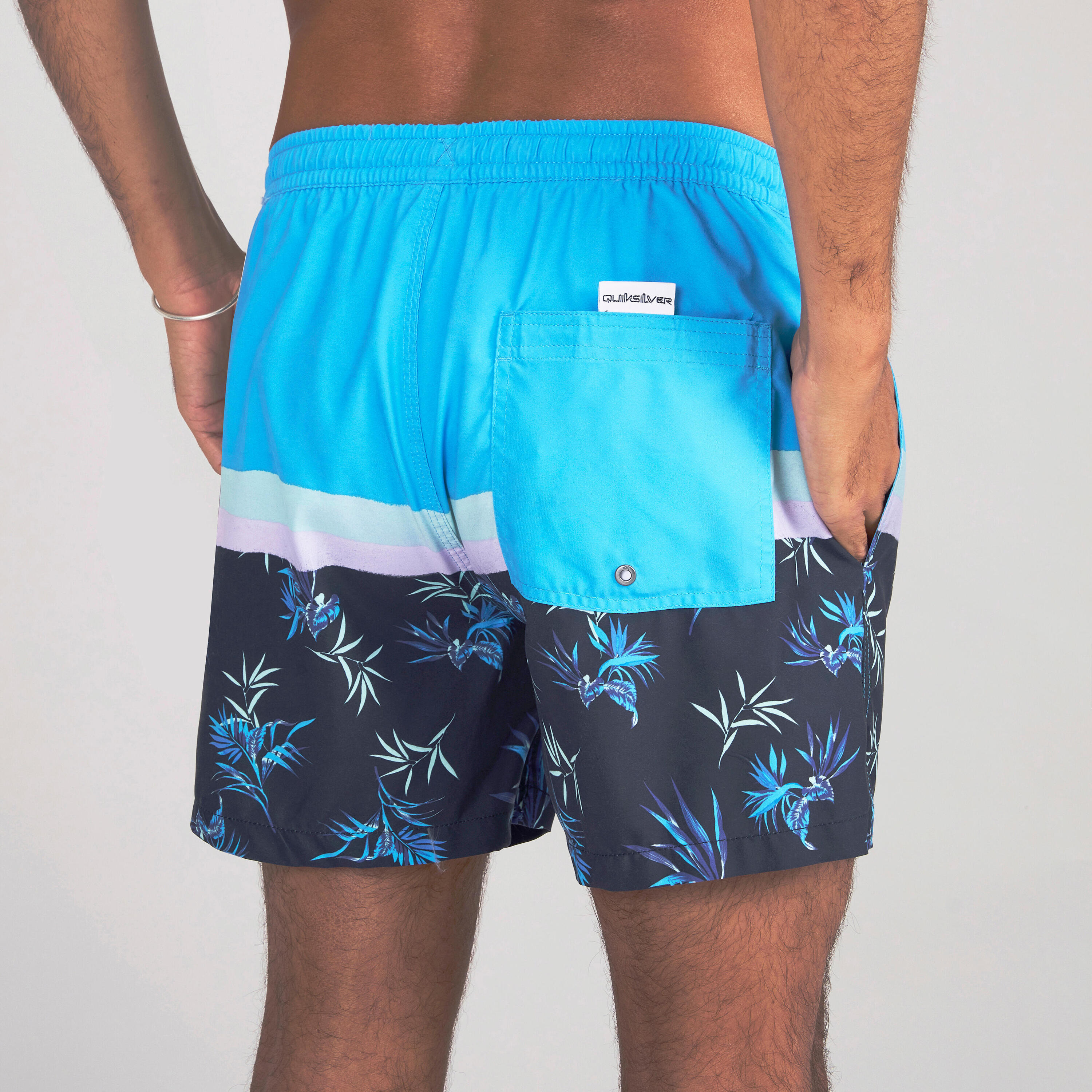 Boardshort Court Homme Bleu 4/6