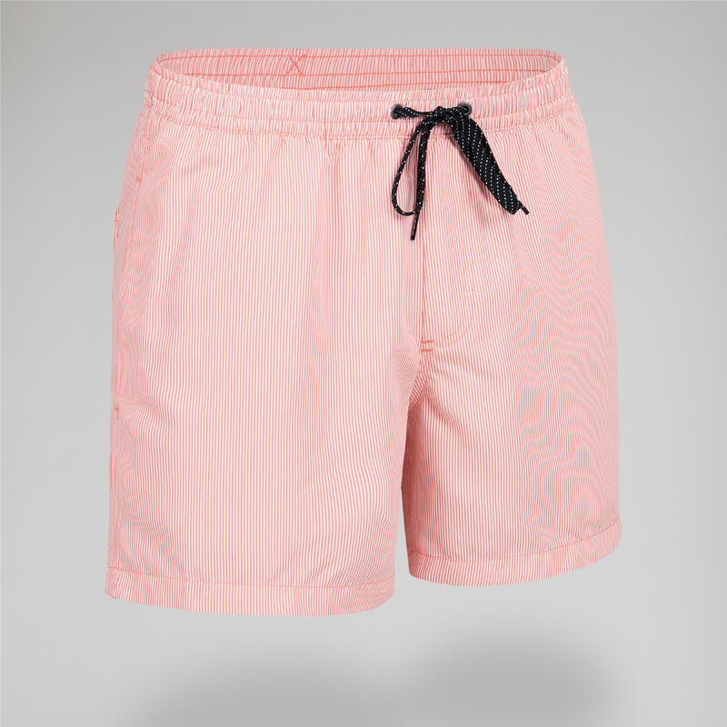 Boardshort surf Court Homme Saumon rayé