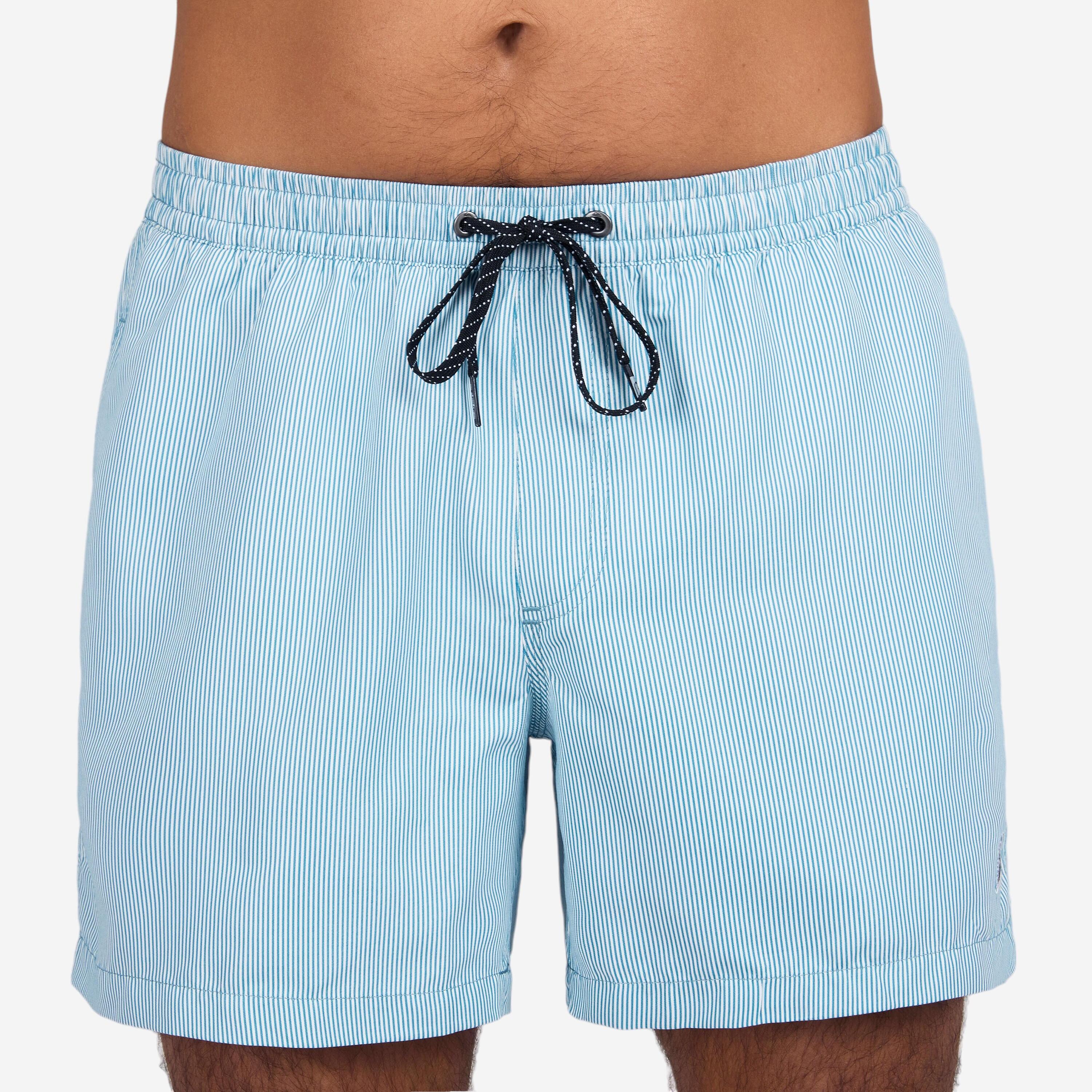 QUIKSILVER Bañador Hombre Quiksilver Volley Deluxe Rayas Azul Cortas