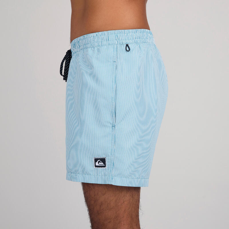 Boardshorts kurz Herren - Quicksilver Volley Deluxe blau gestreift