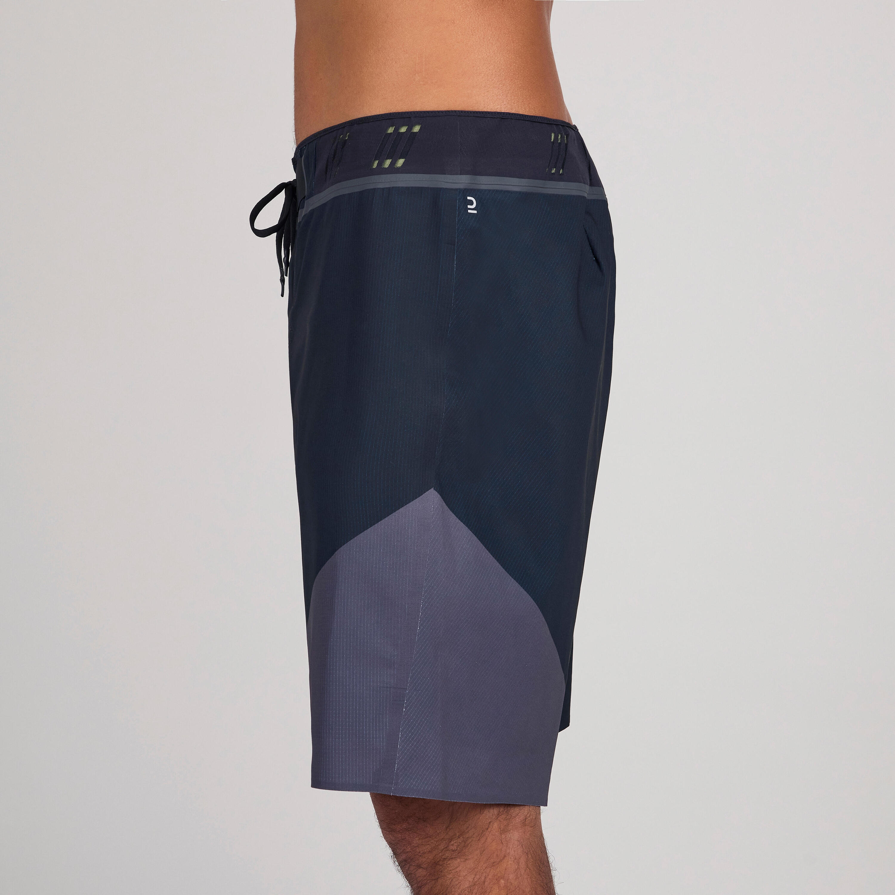 Surf Boardshort Long BLACK DIGIBUG GREEN 5/9