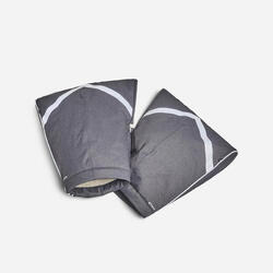 MANCHONS EN TISSU CHAUD ET IMPERMEABLE AMOVIBLES VELO VILLE 940 GRIS