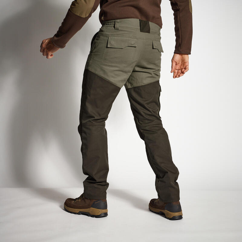 PANTALON chasse RENFORT BIcolore - Vert 520