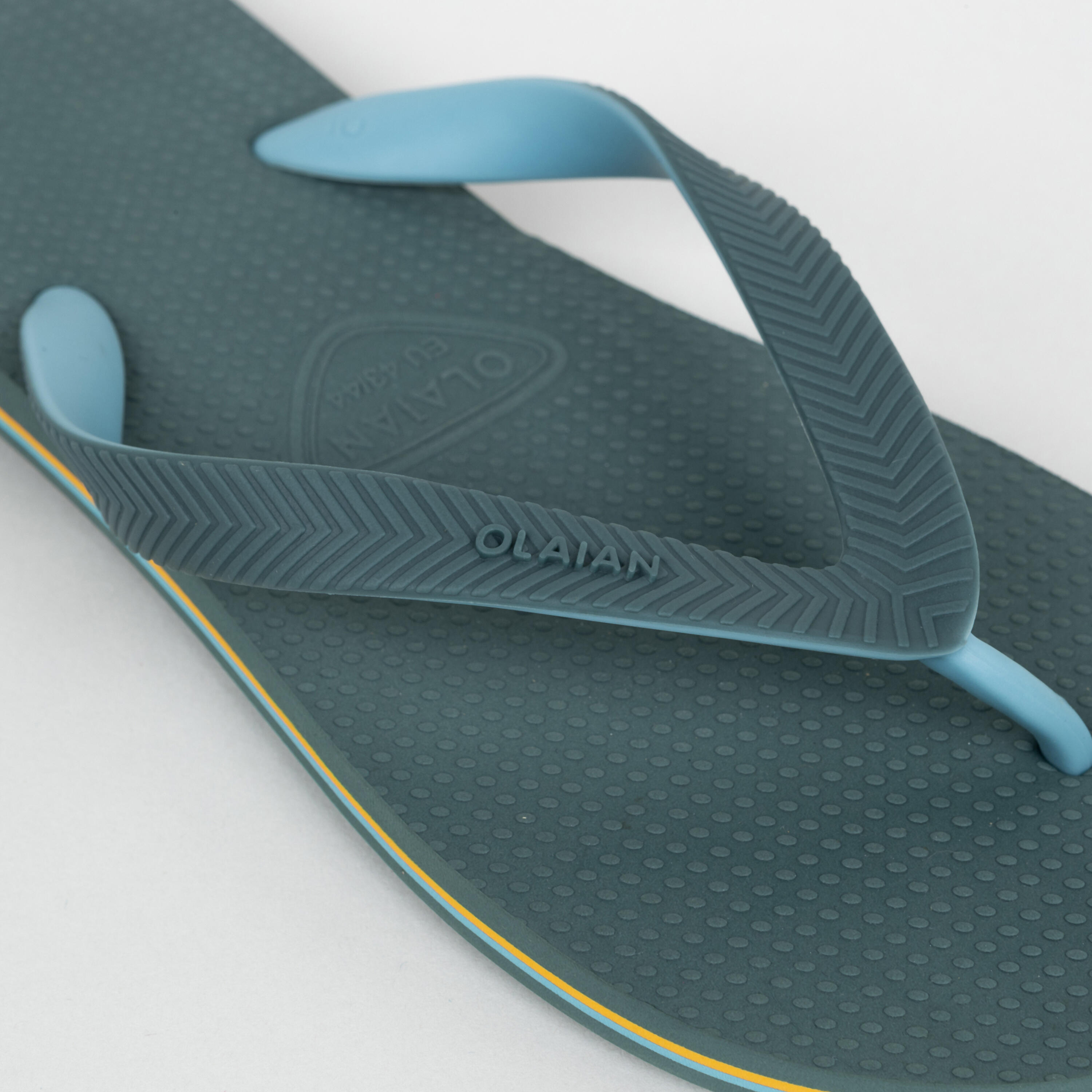 Heren teenslippers 500 eendengroen 4/4