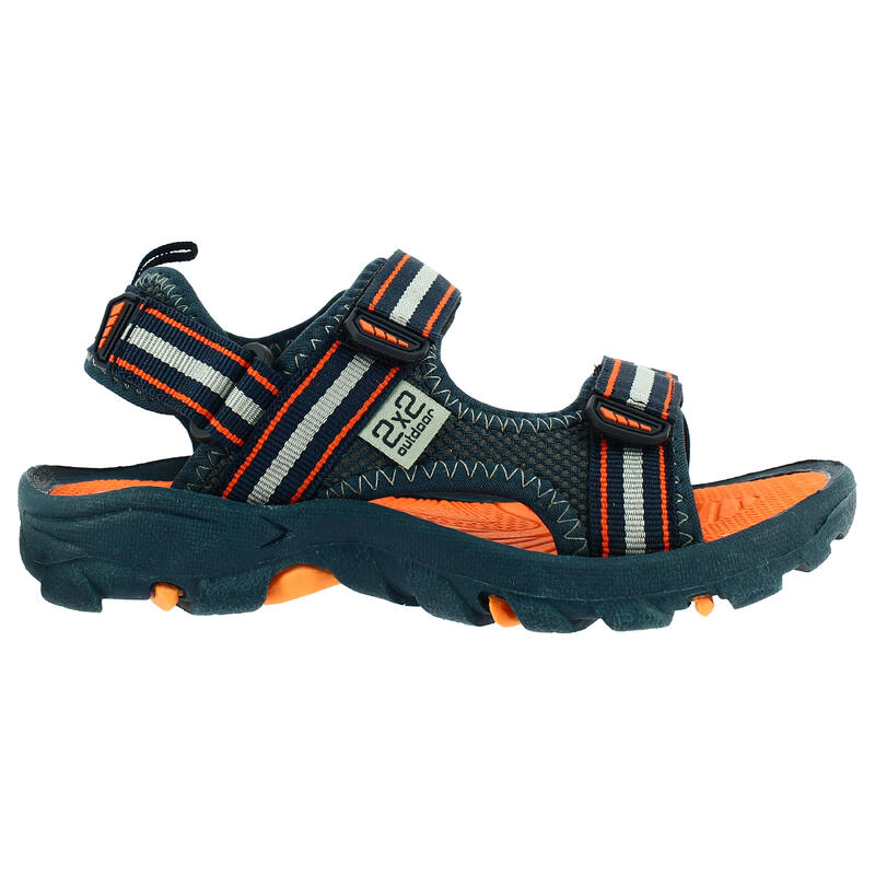 Sandales de randonnée 2 X 2 Routt bleu et orange - enfant -