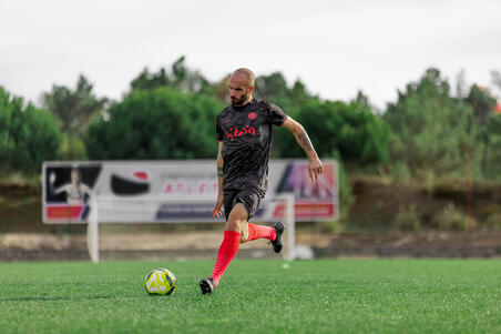 MAILLOT DE FOOTBALL  VIRALTO II MANCHES COURTES NOIR, GRIS & ROSE