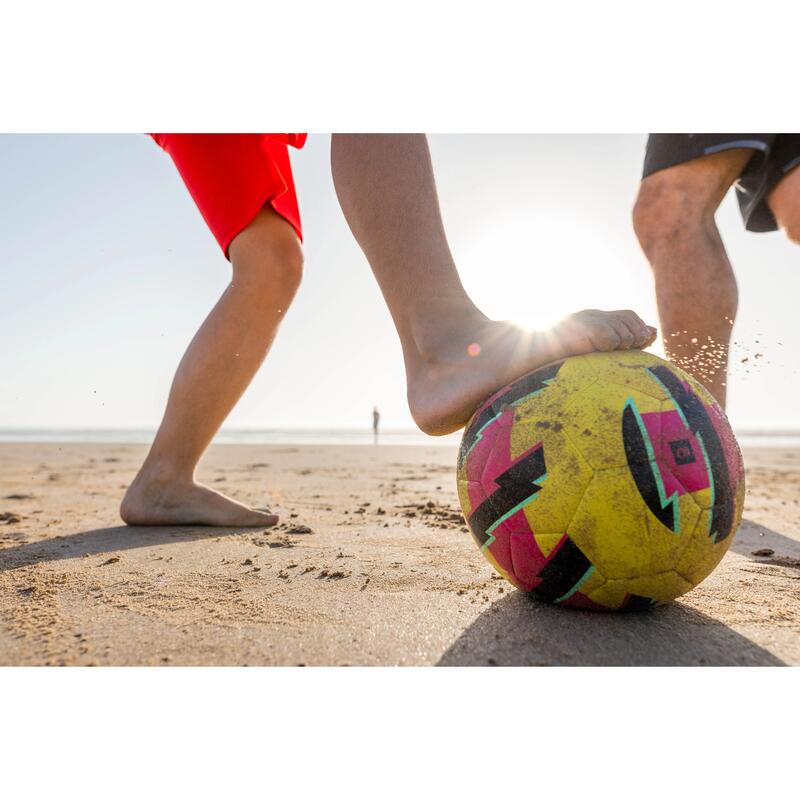 Öğretici Futbol Topu - 5 Numara - Sarı / Pembe - Learning Ball