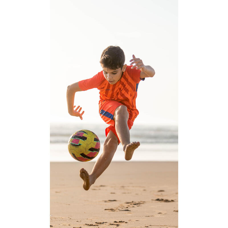 Öğretici Futbol Topu - 5 Numara - Sarı / Pembe - Learning Ball