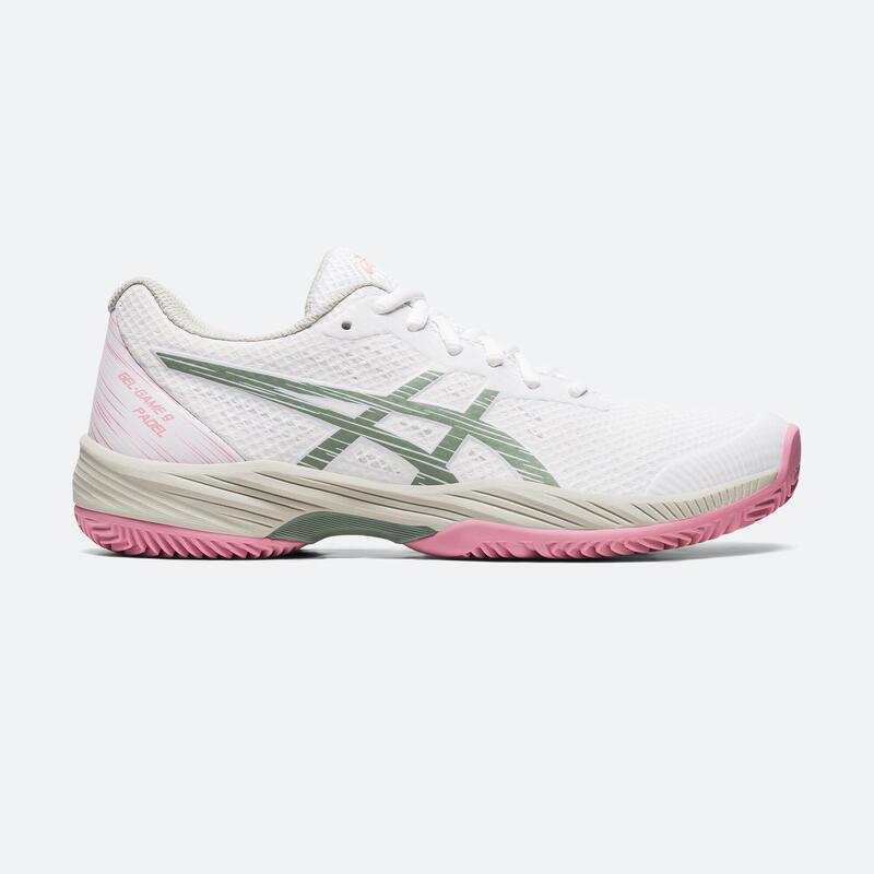 alimentar por inadvertencia Adentro Zapatillas de pádel mujer - Asics Gel-Game 9 blanco/gris | Decathlon