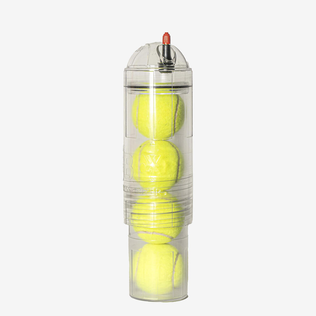 Druckbehälter für 4 Tennisbälle - TuboX4 Crystal