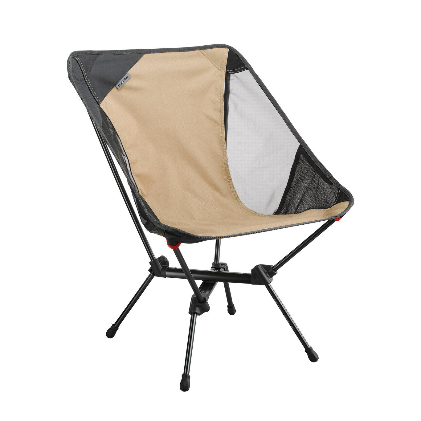 LOW FOLDING CAMPING CHAIR MH500 BEIGE