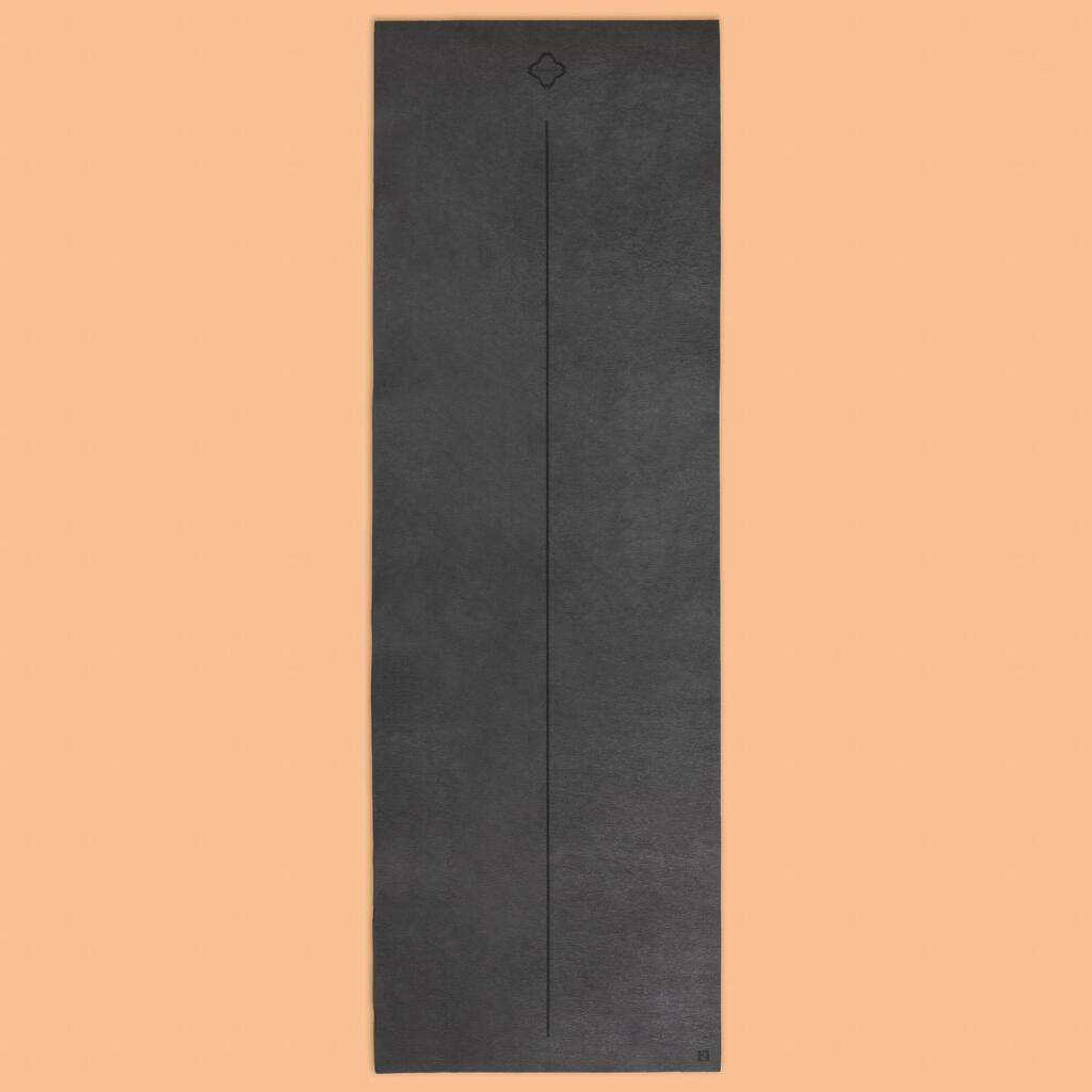 Pradedančiųjų jogos kilimėlis, 5 mm, tamsiai pilkas