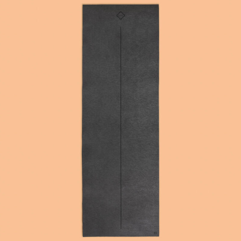 Esterilla mat yoga antideslizante 180x59cm 5mm Kimjaly gris oscuro