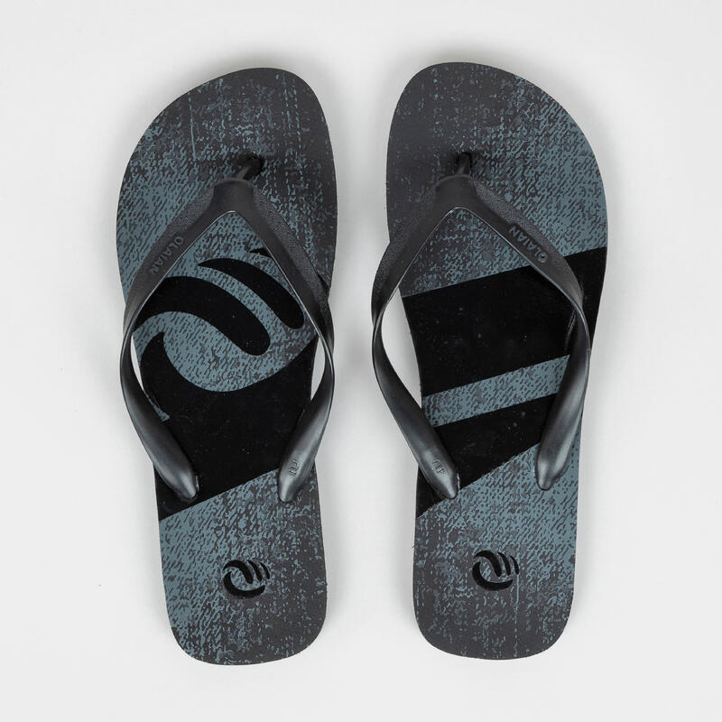 Férfi papucs szörfözéshez 120 Denim, fekete
