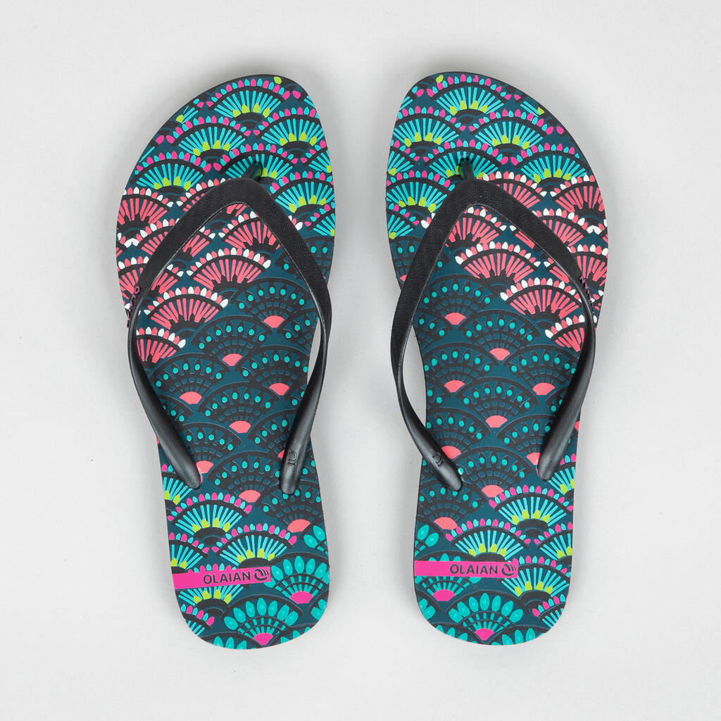Chanclas de surf blanco con negro para mujer 120 Lila
