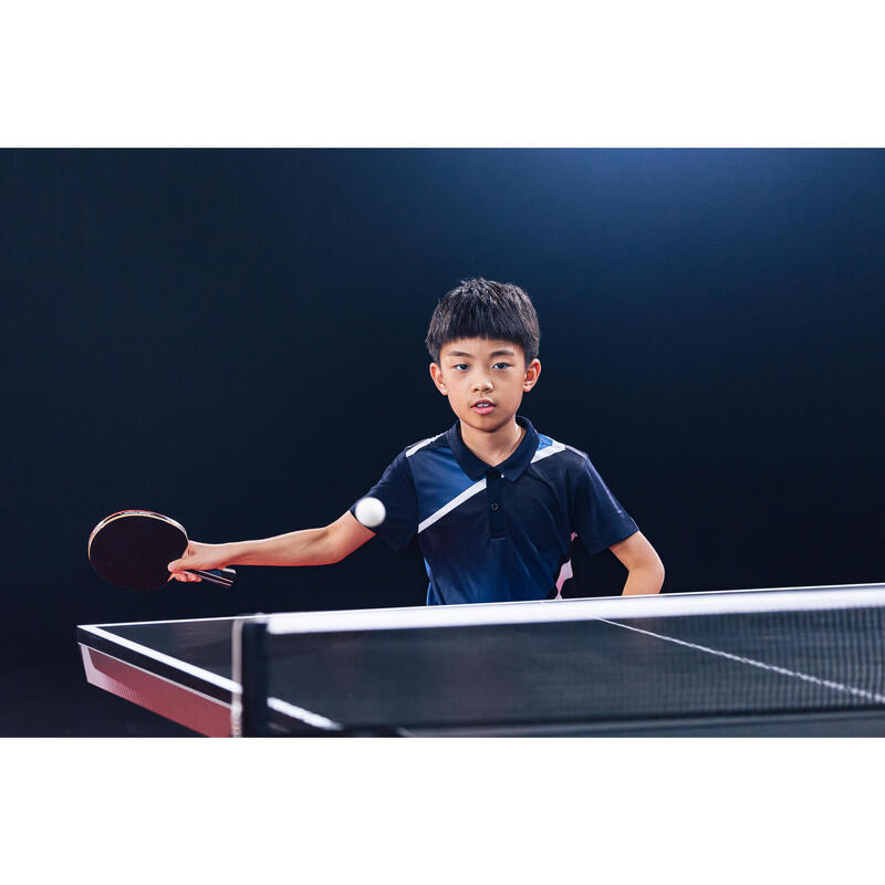 Kids' Table Tennis Polo TTP590 - Blue