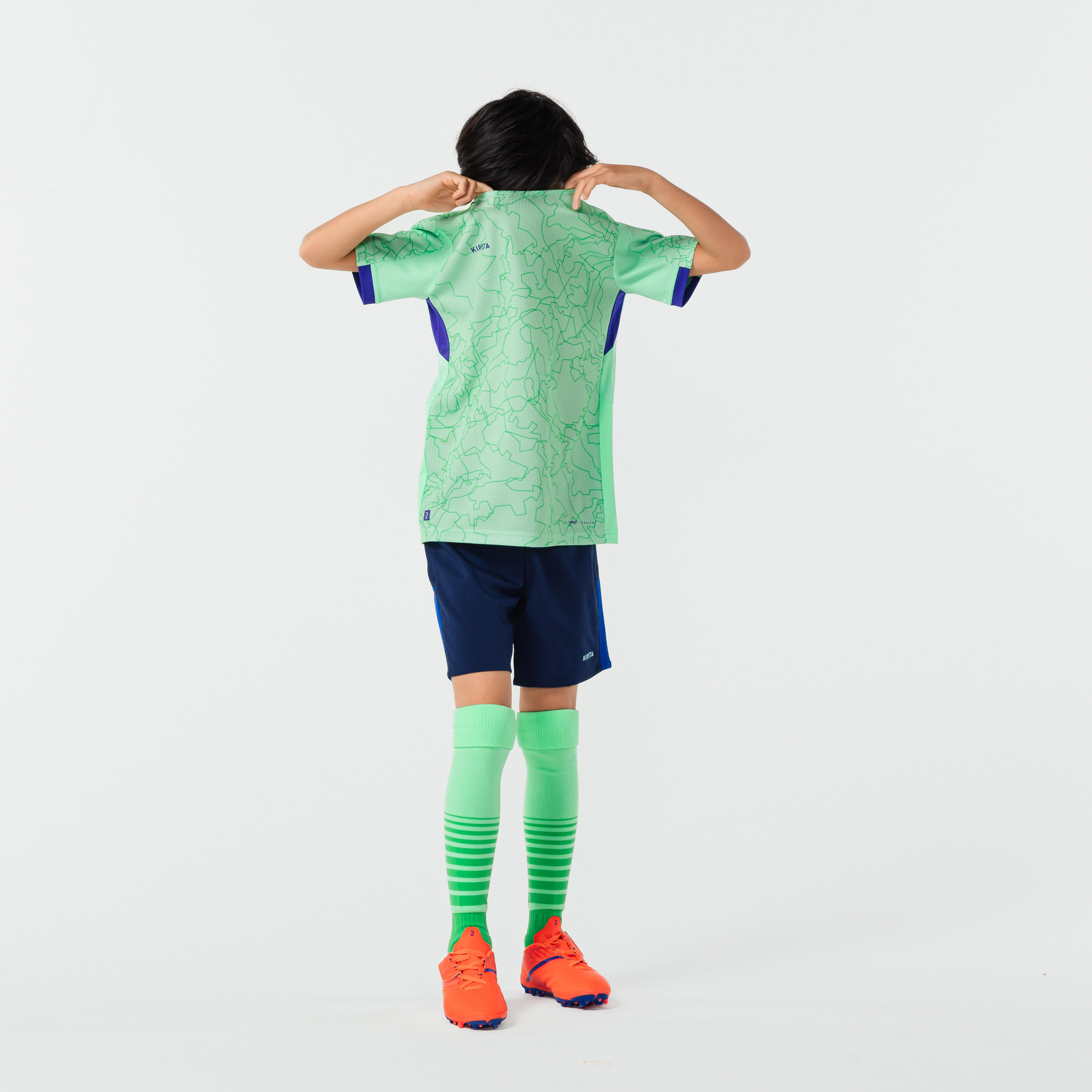 Kids Football Jersey Shirt Viralto - Light Green