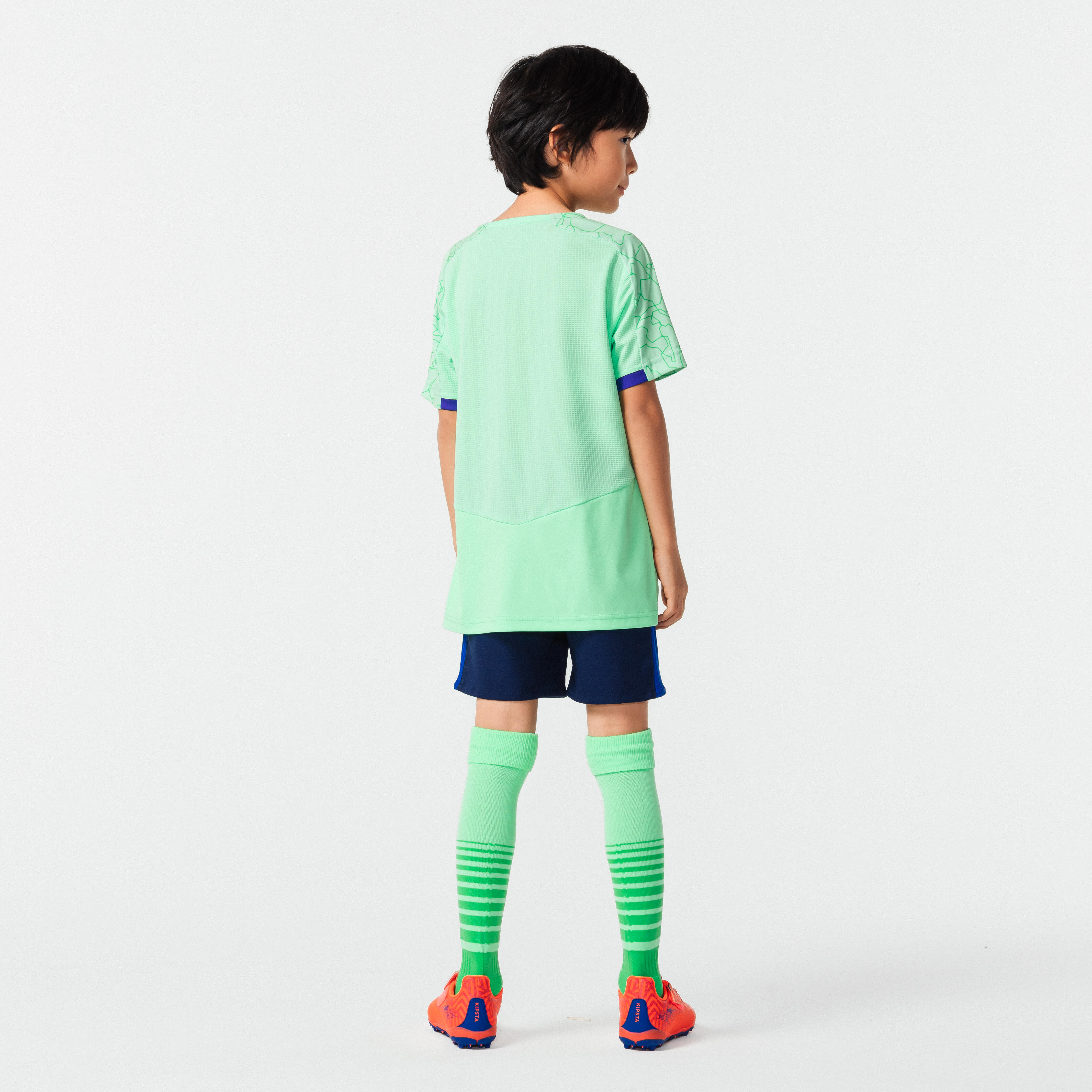 Kids Football Jersey Shirt Viralto - Light Green