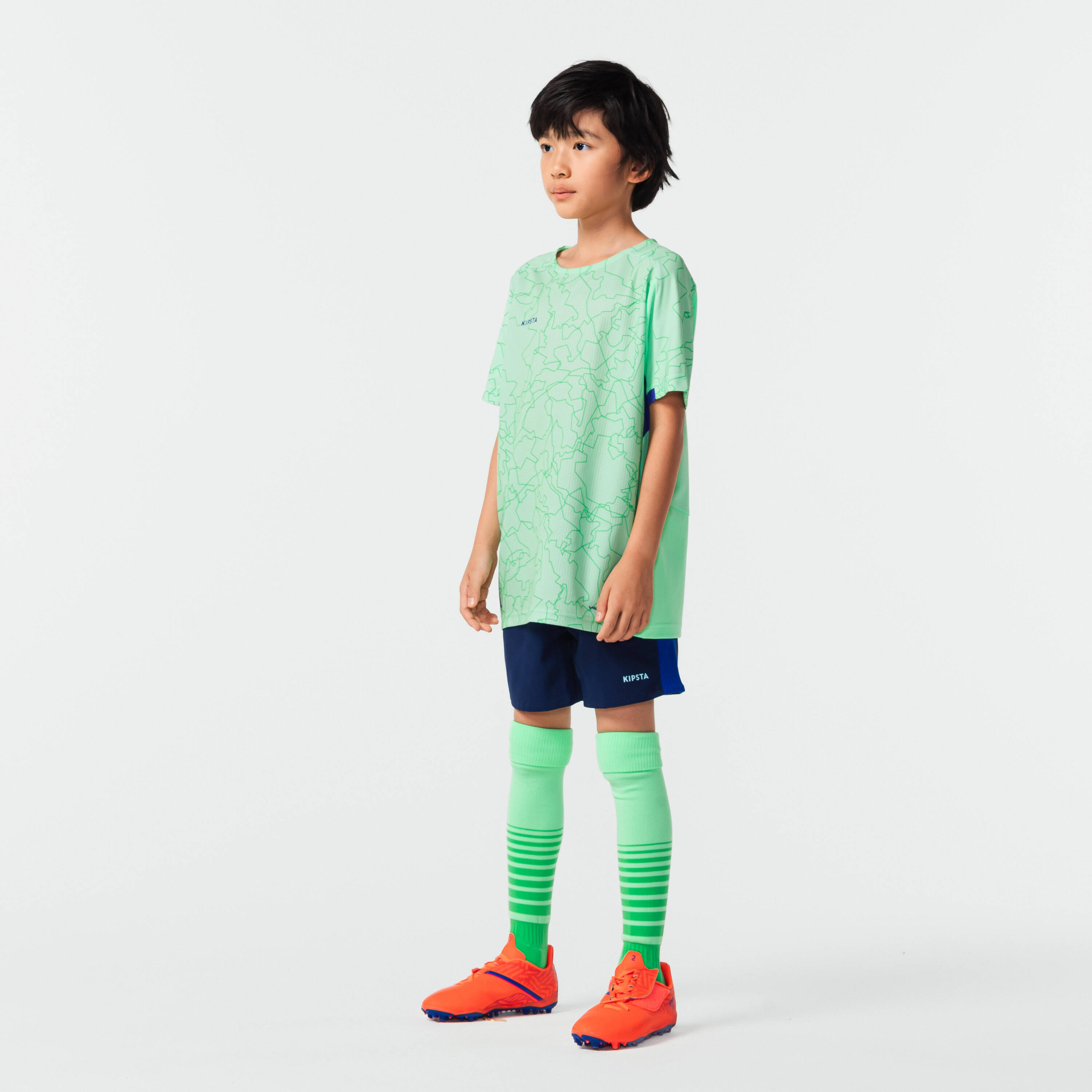 Kids Football Jersey Shirt Viralto - Light Green -  4