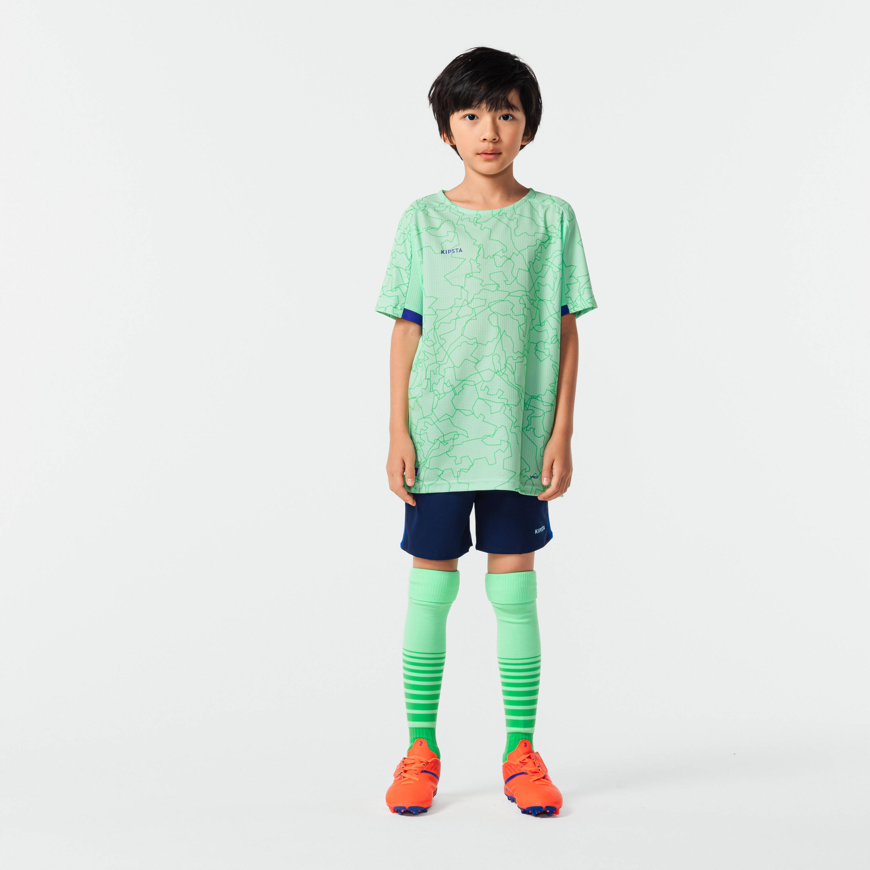 Kids Football Jersey Shirt Viralto - Light Green -  3