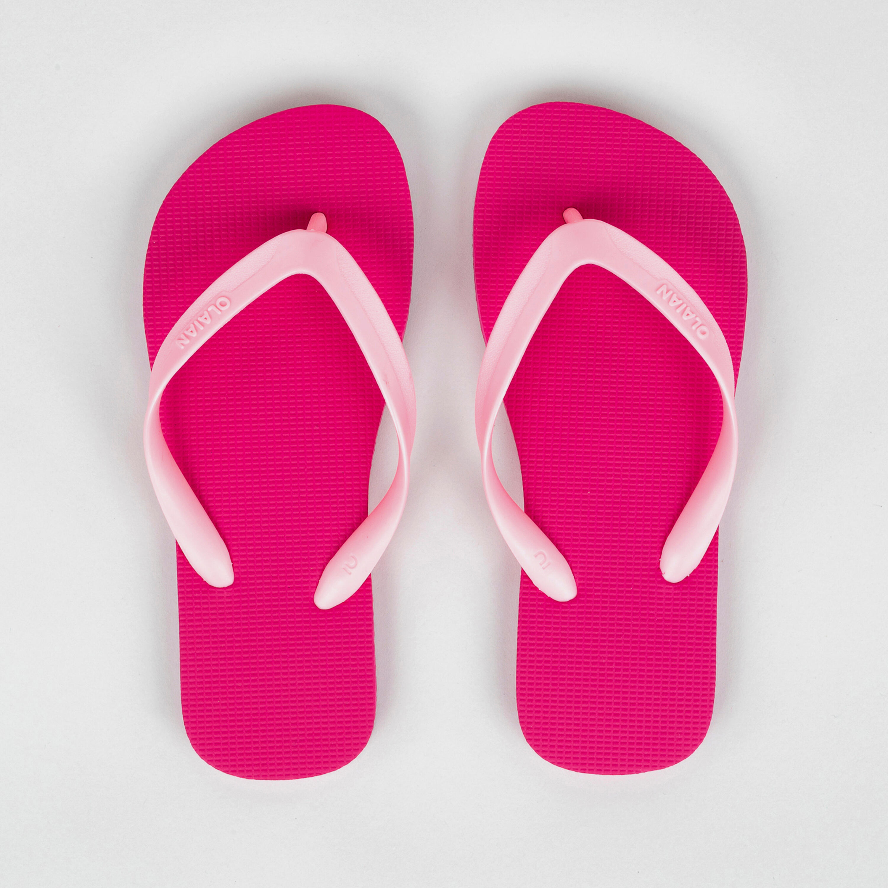Girls' Flip-Flops - 100 New Pink 2/5