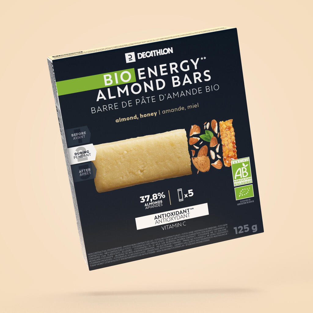 Bioloģiski ražots mandeļu enerģijas batoniņš 5x25g