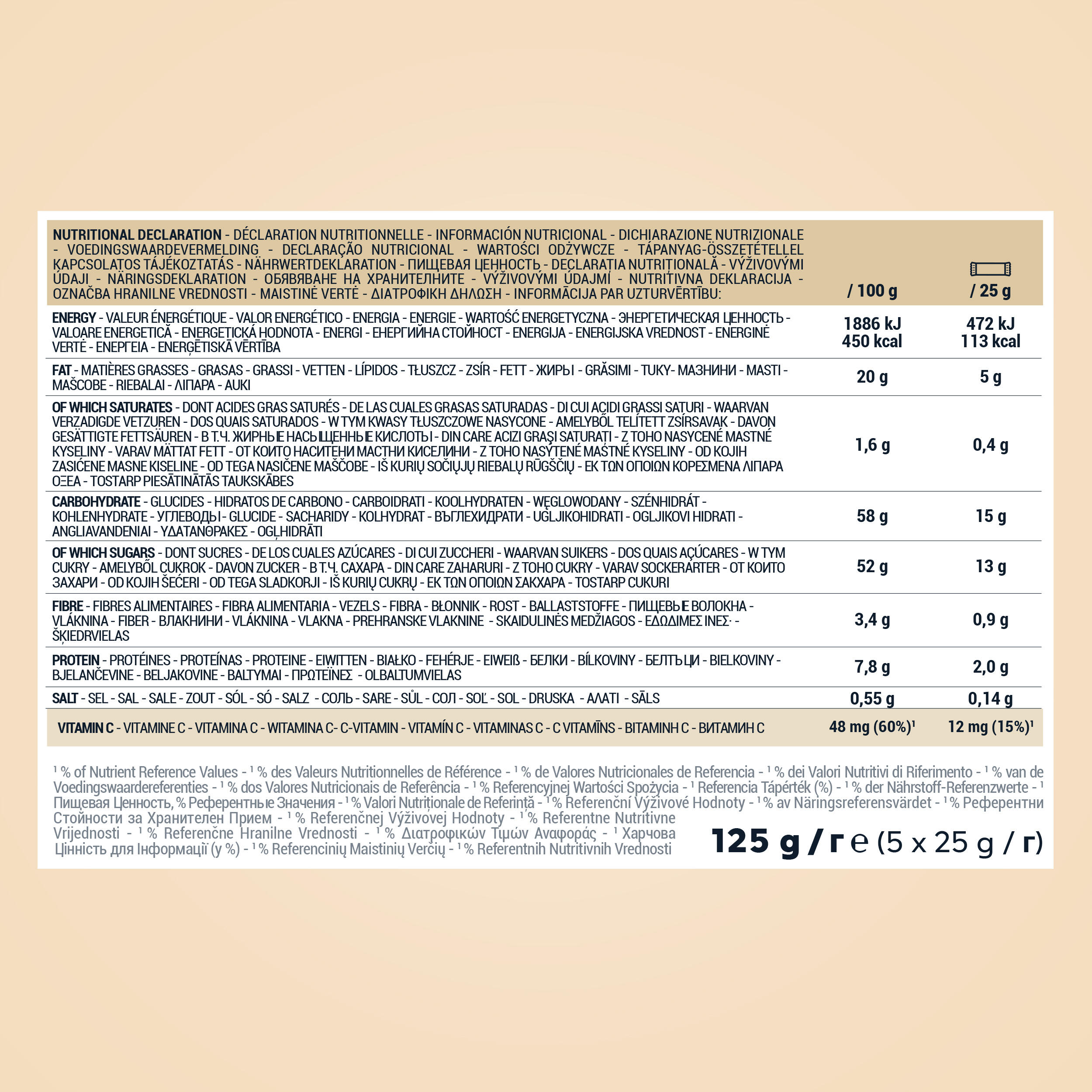 BARRA ENERGÉTICA PASTA DE AMÊNDOAS BIO NATURE 5x25G 2/2