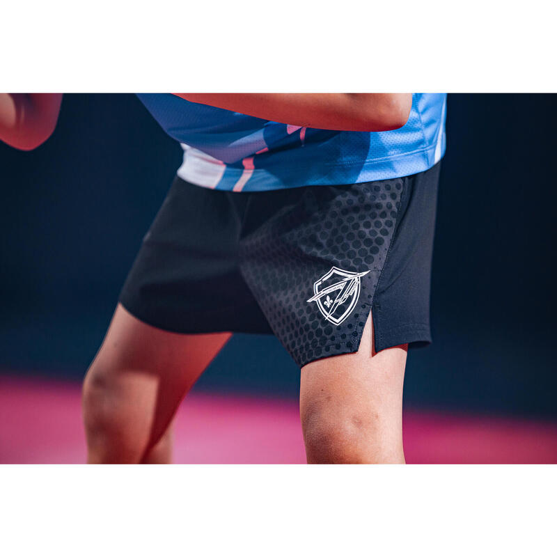 Kid's Table Tennis Shorts TTSH560 - Black Grey