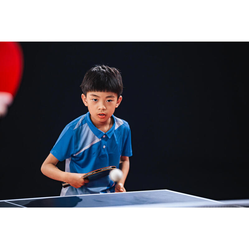 Kids' Table Tennis Polo TTP590 - Light Blue