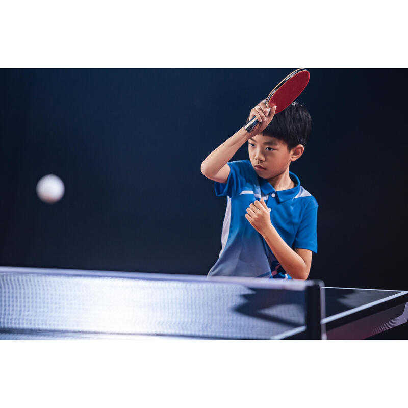 Kids' Table Tennis Polo TTP590 - Light Blue