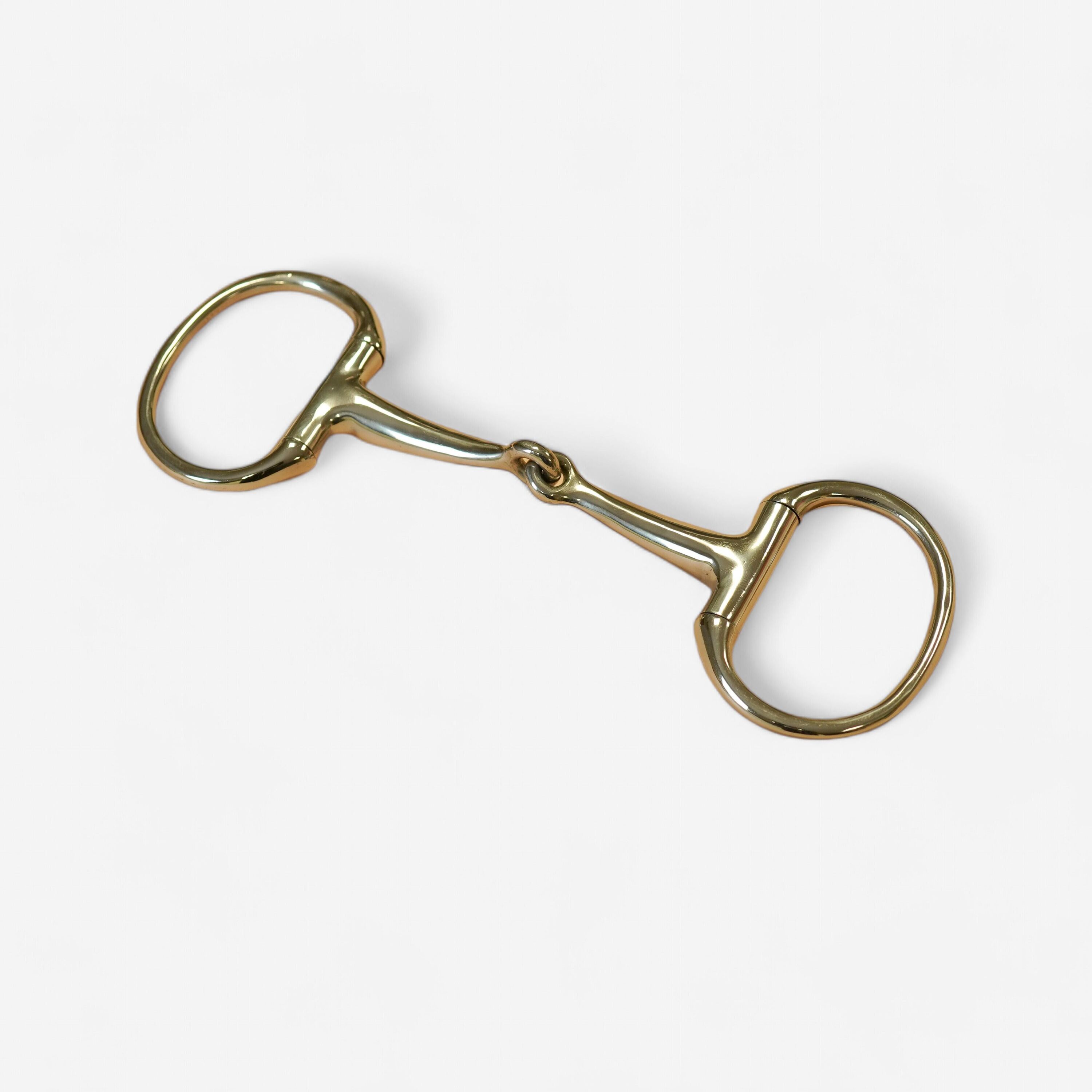 FOUGANZA Single Jointed Eggbutt Snaffle for Horse and Pony