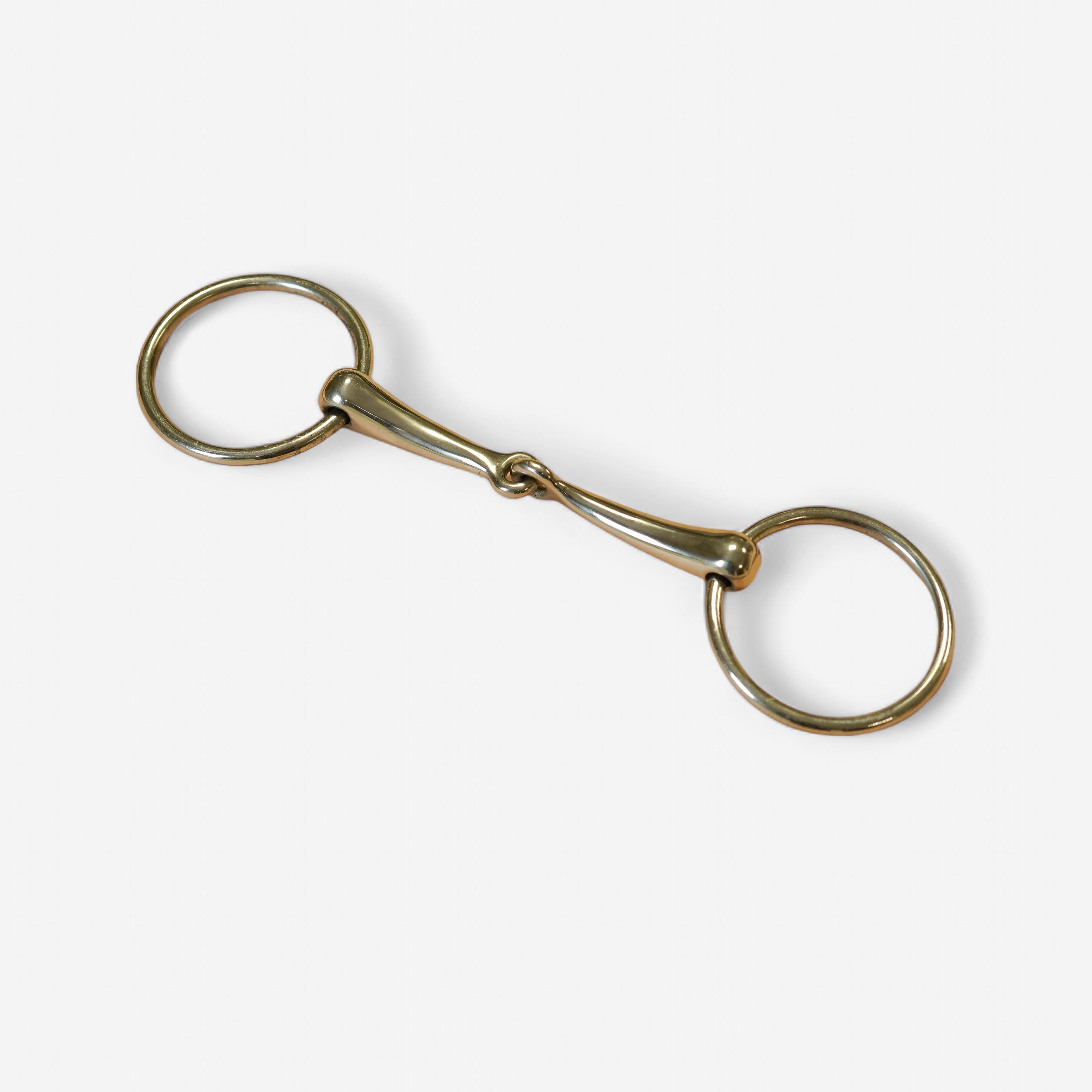 Mors à anneaux simple brisure pour cheval et poney - FOUGANZA