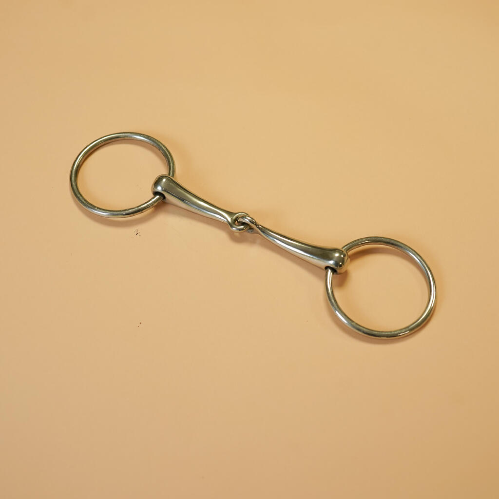Single-Jointed Ring Snaffle Bit for Horse & Pony