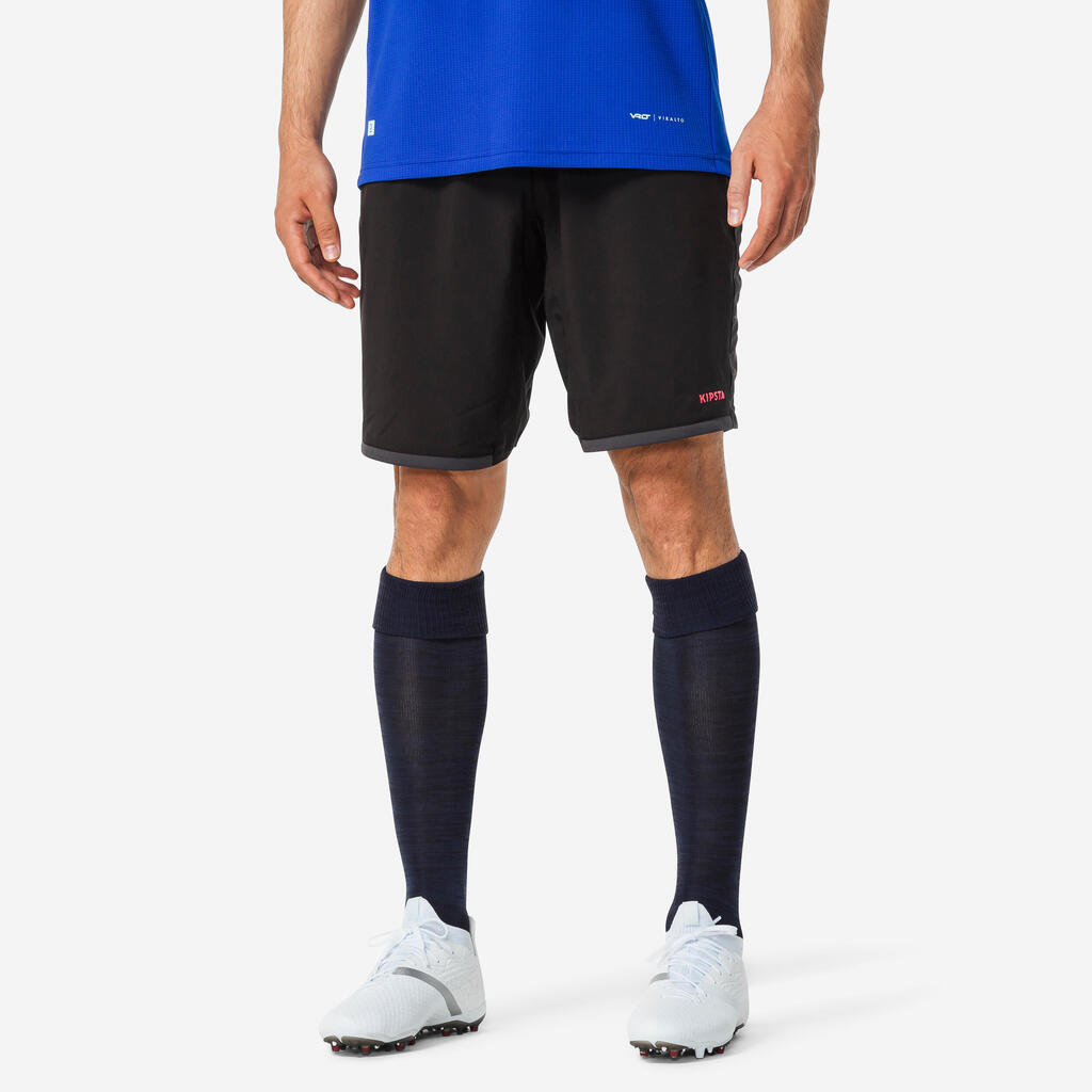 Damen/Herren Fußball Shorts - Viralto II schwarz/grau