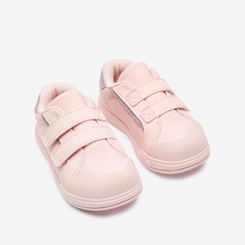 Turnschuhe 500 I LEARN Klettverschluss atmungsaktiv Babyturnen - rosa 