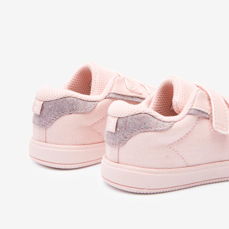 Turnschuhe 500 I LEARN Klettverschluss atmungsaktiv Babyturnen - rosa 