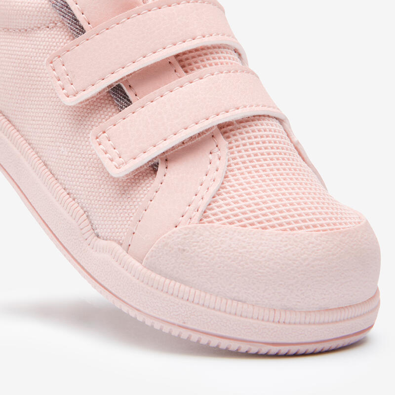 Turnschuhe 500 I LEARN Klettverschluss atmungsaktiv Babyturnen - rosa 