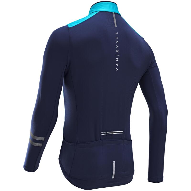 Maglia ciclismo uomo RC 500 SHIELD azzurra