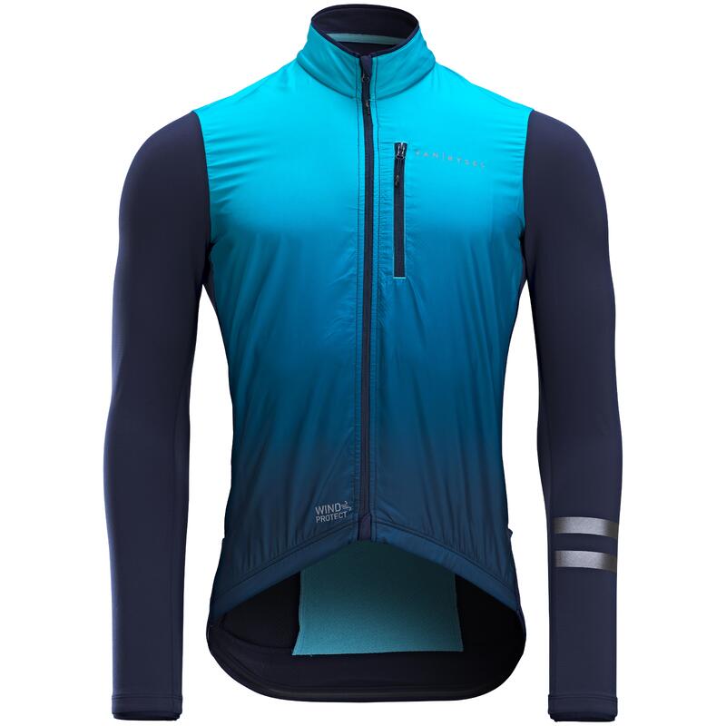 Maglia ciclismo uomo RC 500 SHIELD azzurra