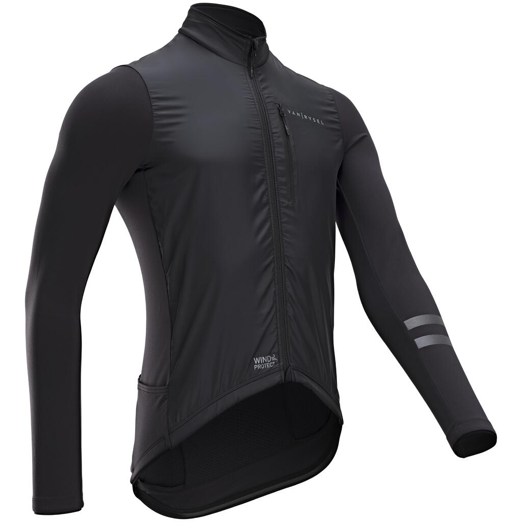 Herren Radtrikot langarm Rennrad - RC500 Shield bordeaux