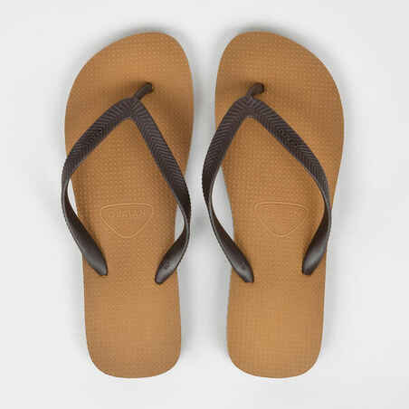 Men's Flip-Flops - 500 Chestnut