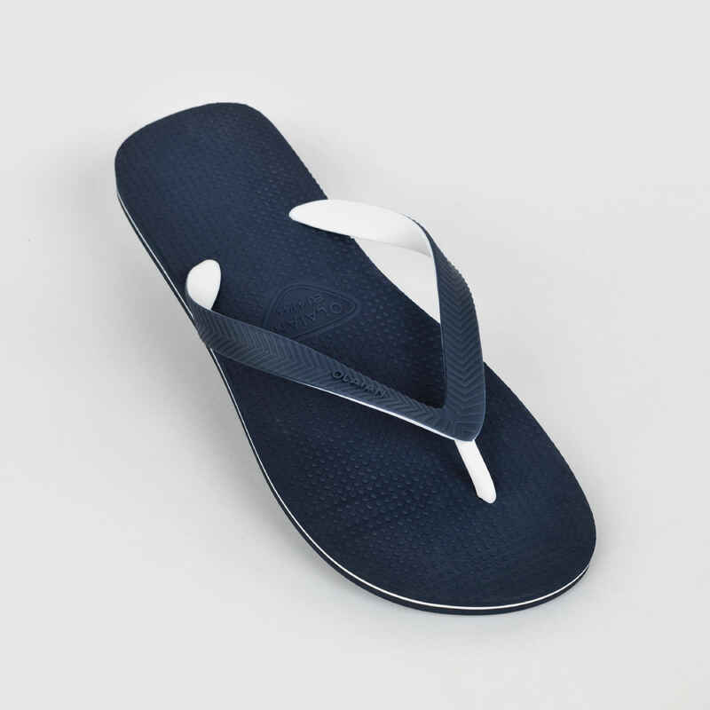 Men's Flip-Flops - 500 Navy Blue